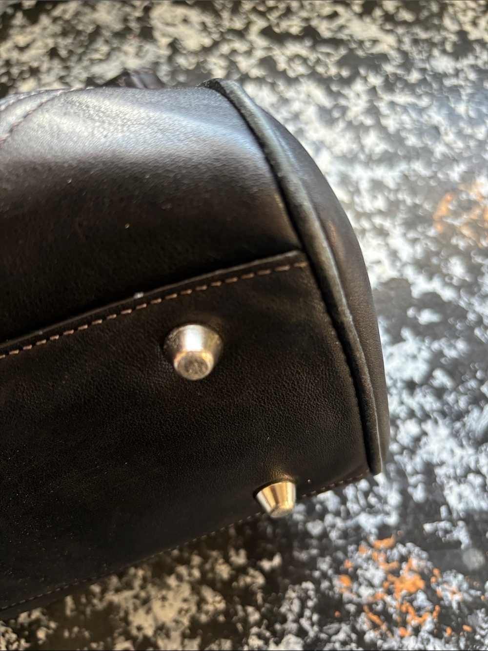 Coach Hampton Black Leather Carryall Satchel with Silver Hardware - Picture 3 of 13